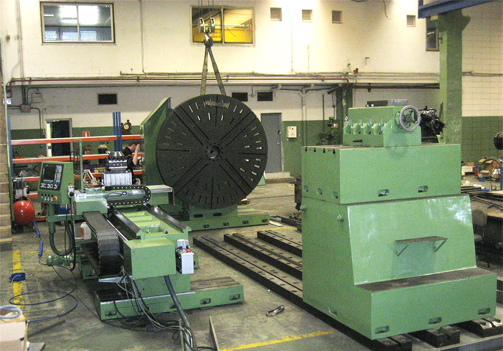 Torno Frontal con carro móvil TADU LR-BL CNC FAGOR 8055